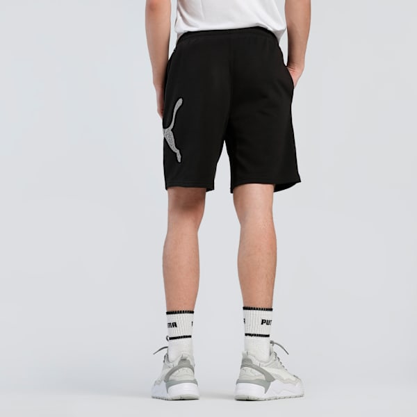 Train All Day Big Logo Men's Training 8" Knit Shorts, PUMA Black, extralarge-IND